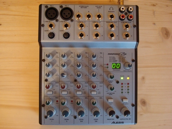Alesis multimix 6 fx user manual