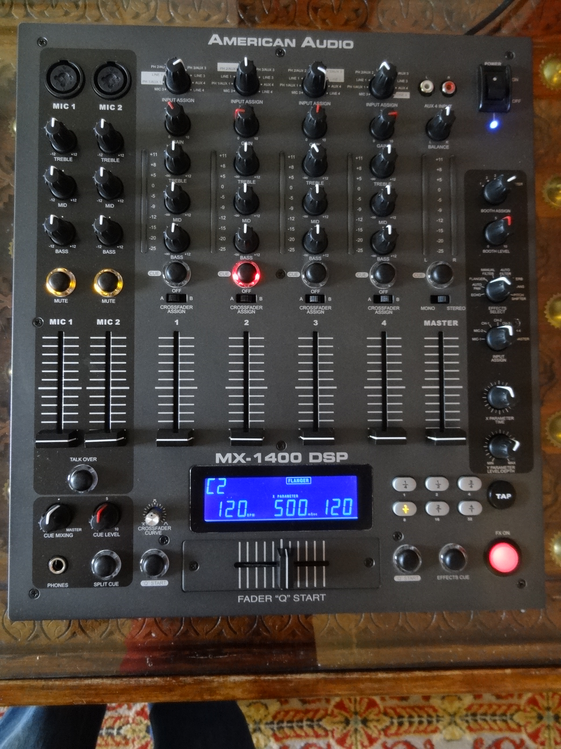 Numark EM-460 Professional DJ Mixer with Kaoss Pad Multi Effects Processor