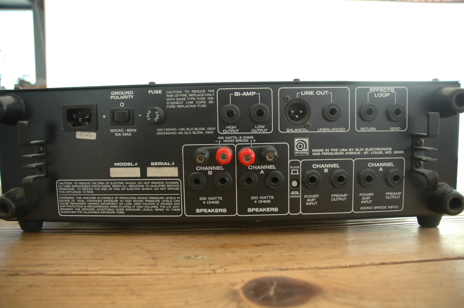 SVT 400T Ampeg SVT 400T Audiofanzine