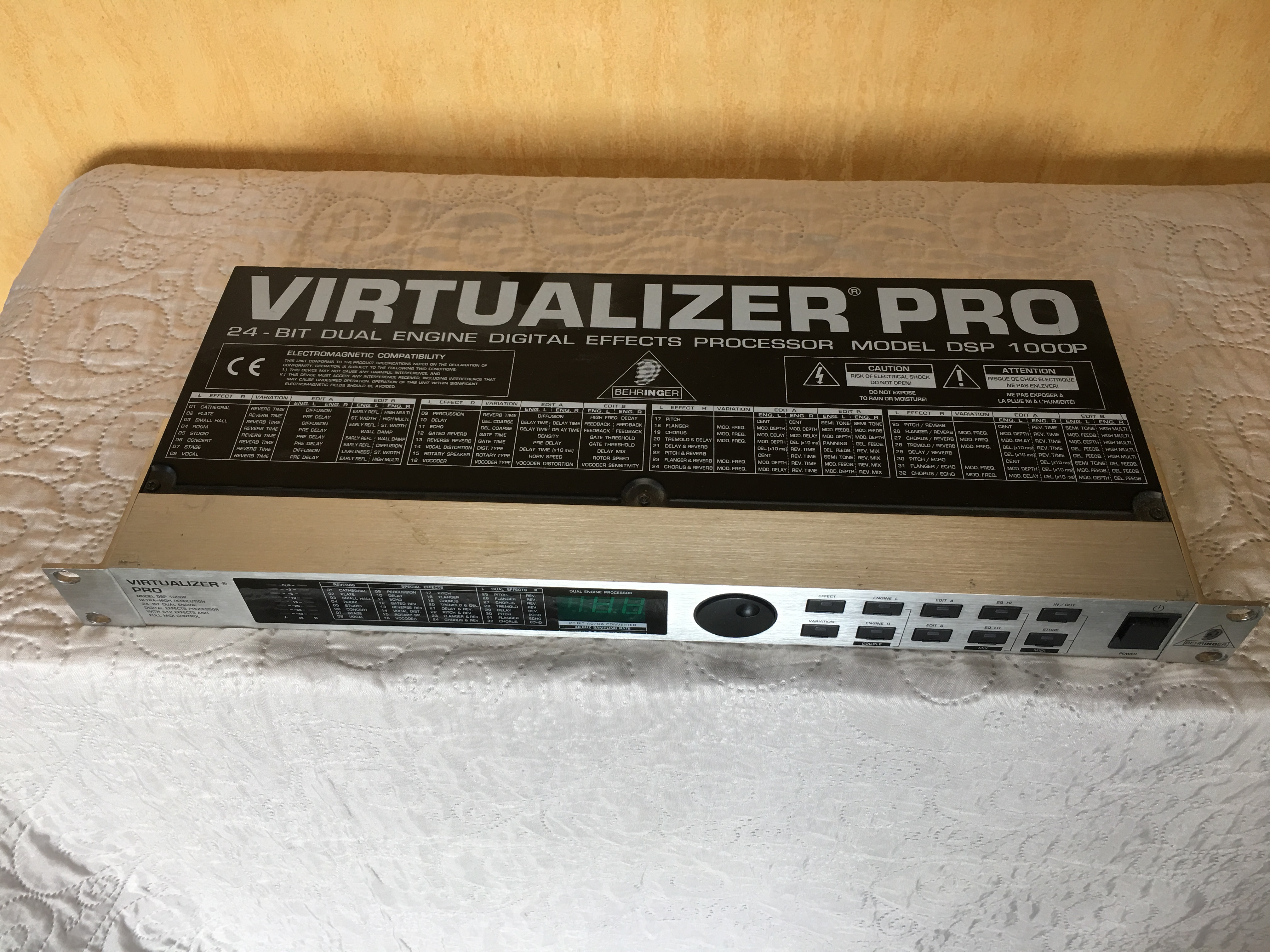 VIRTUALIZER PRO DSP1000P Behringer Virtualizer Pro DSP1000P