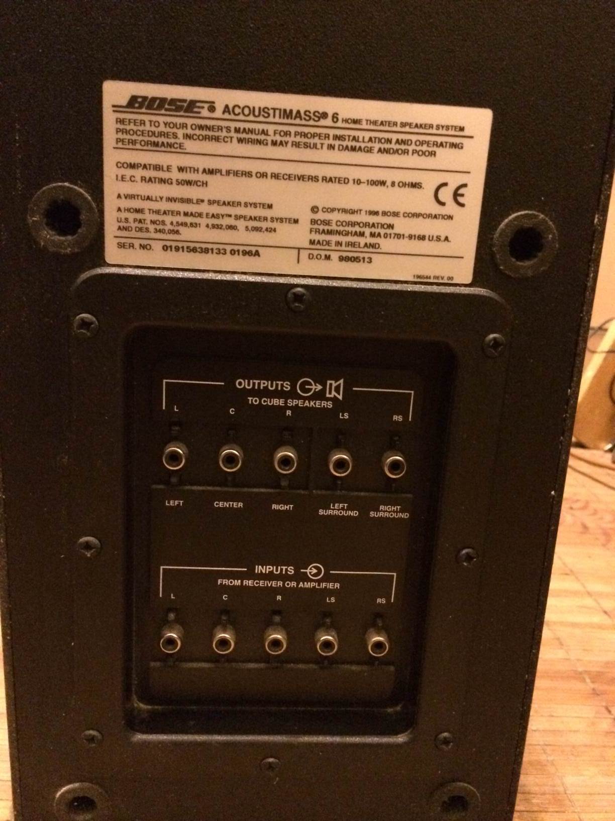 Bose Acoustimass 6 image (825269) Audiofanzine