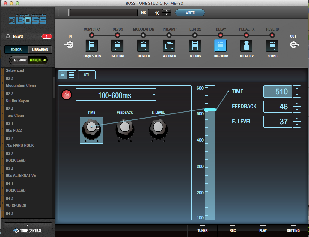 Boss ME80 image Boss Tone Studio (872294) Audiofanzine