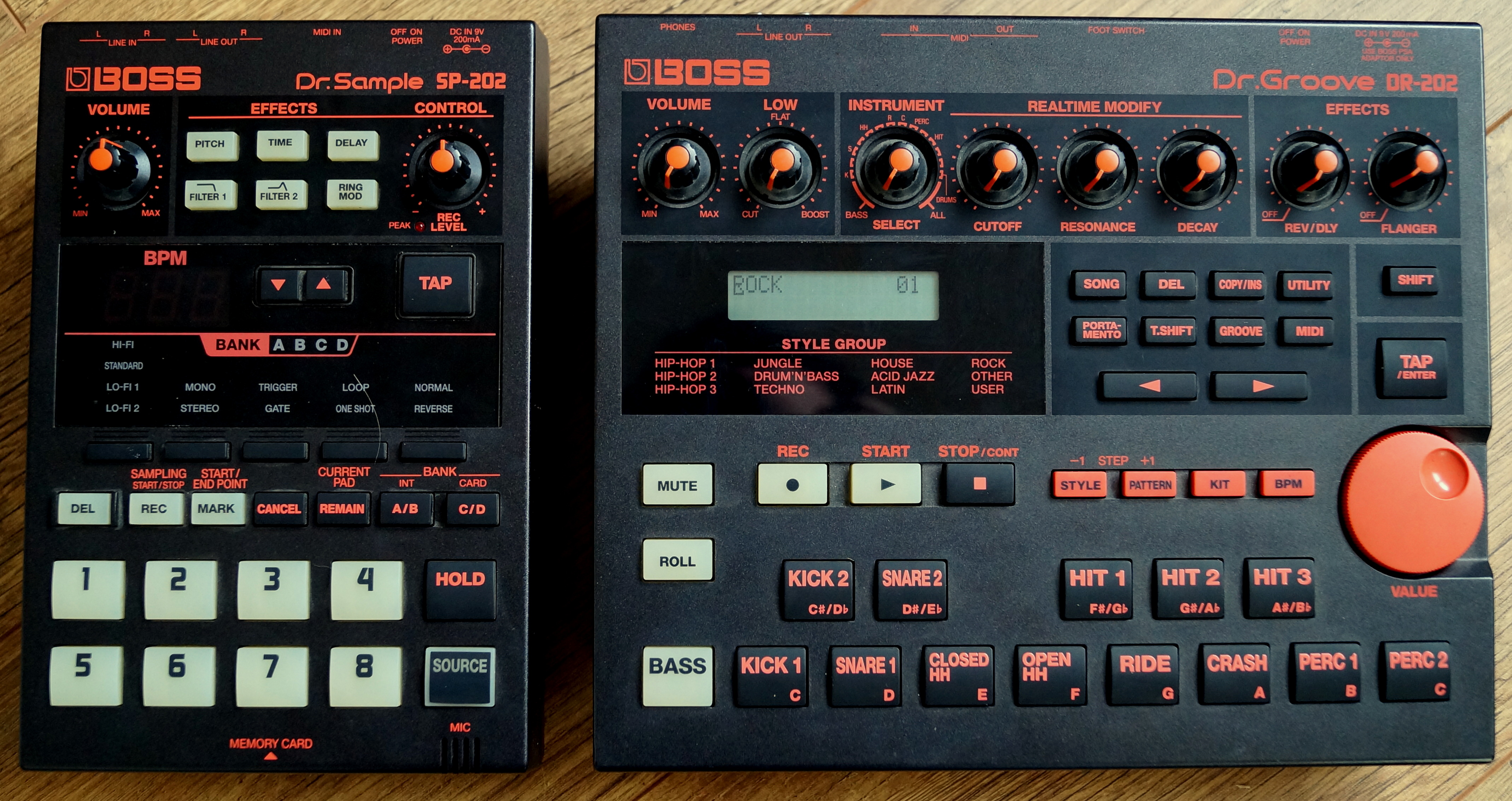 Boss SP-202 + Boss DR-202(1997?)