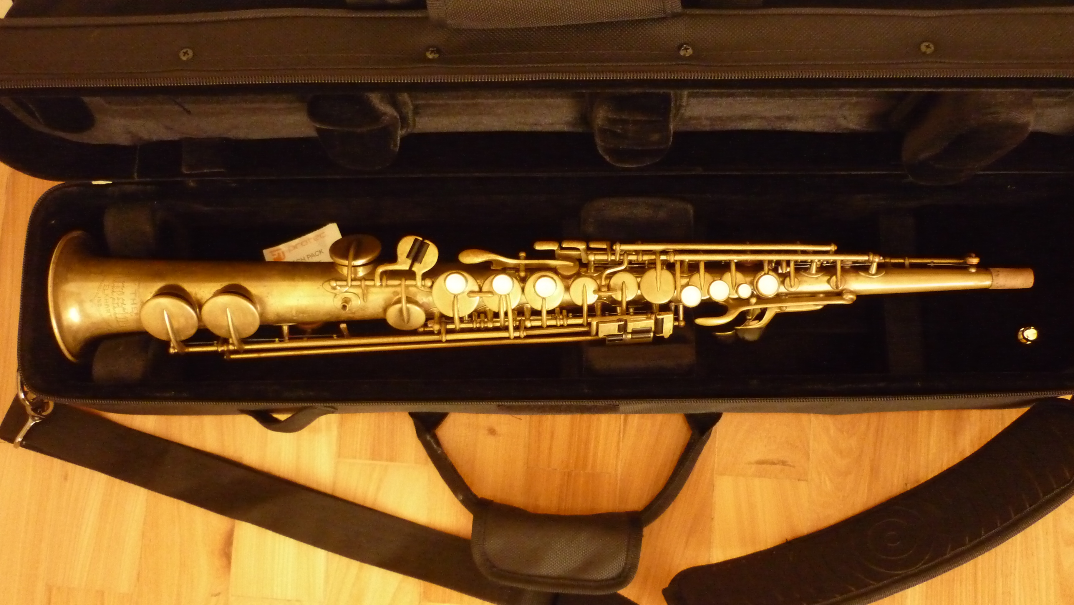 Buescher Saxophone soprano True tone "bare brass" 1927 image (852063