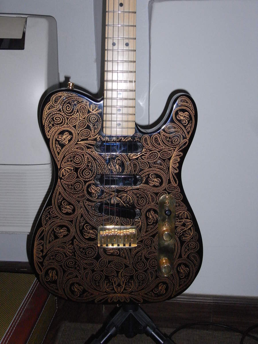 Fender James Burton Telecaster Black/gold Paisley image (179540