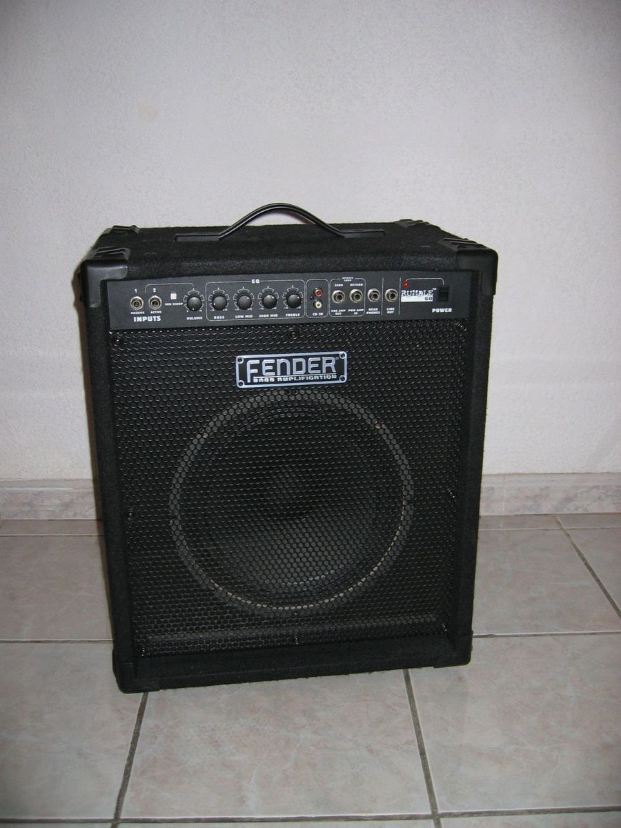 Fender Rumble 60 1x12 bass combo vinyl amplifier cover Reverb