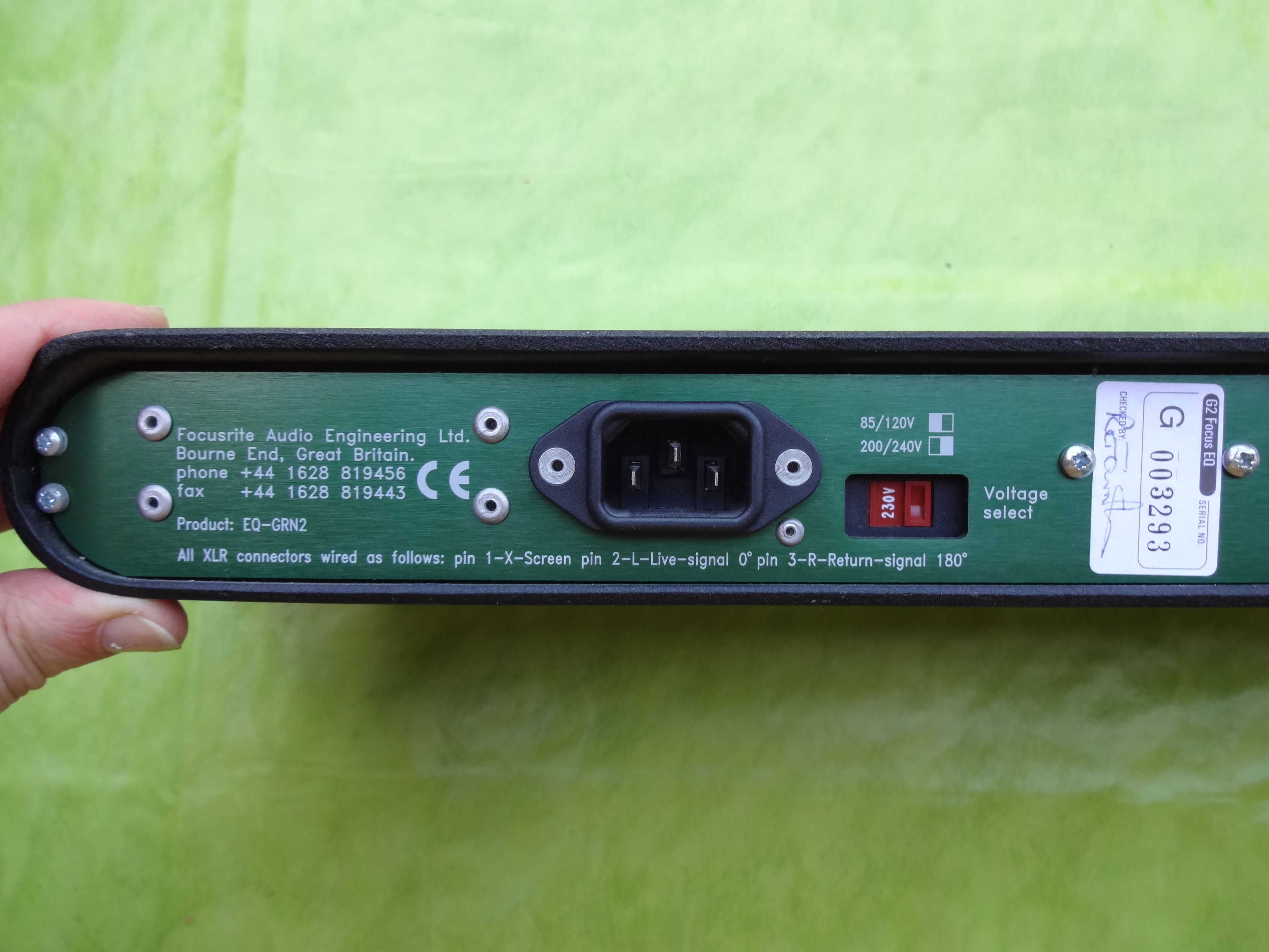 Focusrite Green 2 Focus EQ image (1489127) Audiofanzine