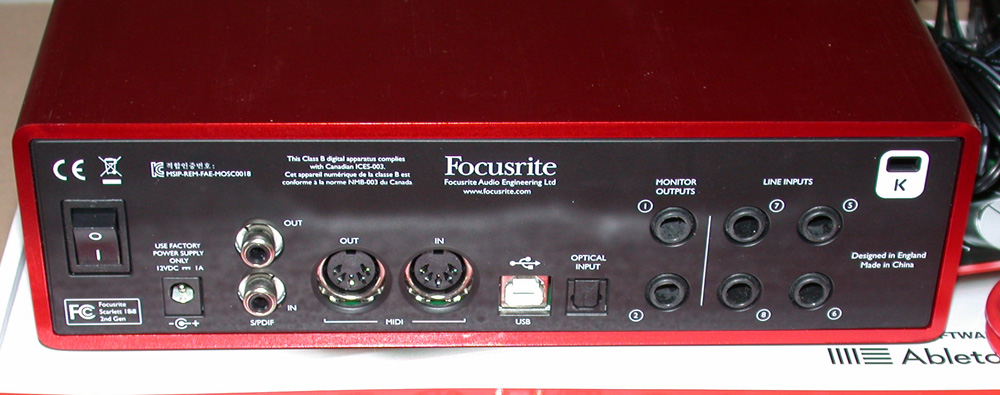 Scarlett2 18i8 Focusrite Scarlett2 18i8 Audiofanzine