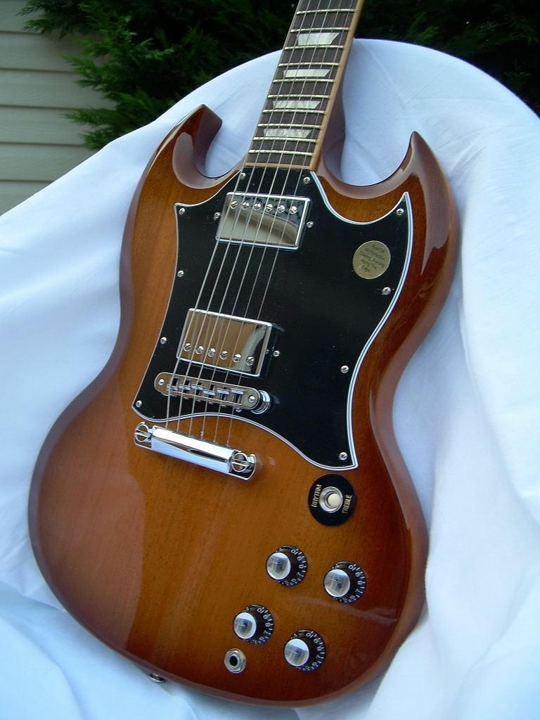 Gibson Sg Standard Limited Natural Burst Image Audiofanzine