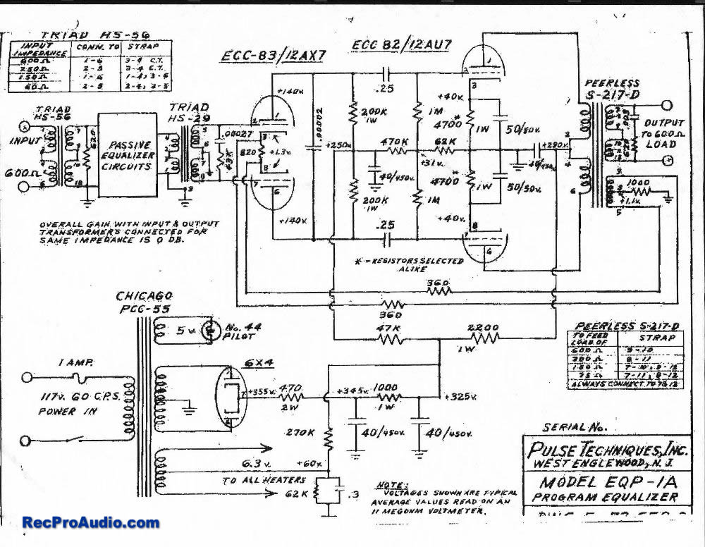 Gyraf Audio Pultec PEQ1A Clone image (#1189343) - Audiofanzine dell studio wiring diagram 