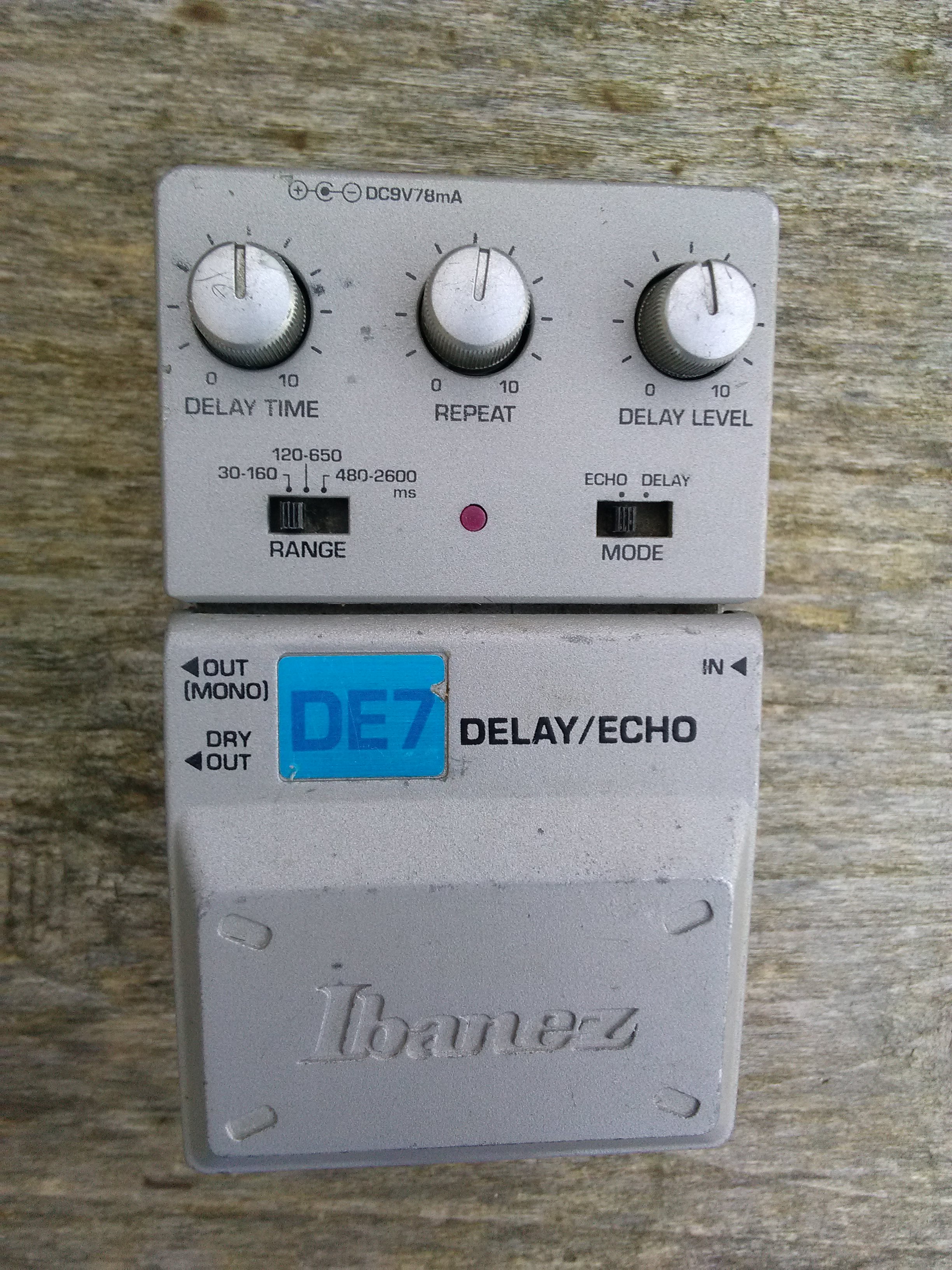 DE7 STEREO DELAY/ECHO Ibanez DE7 Stereo Delay/Echo Audiofanzine