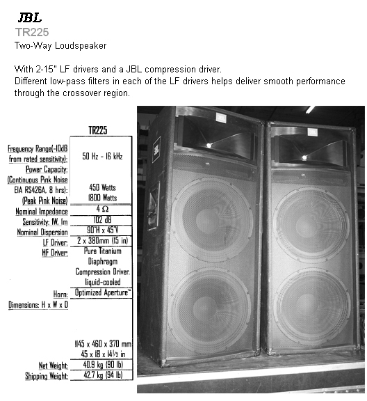 Jbl Tr225