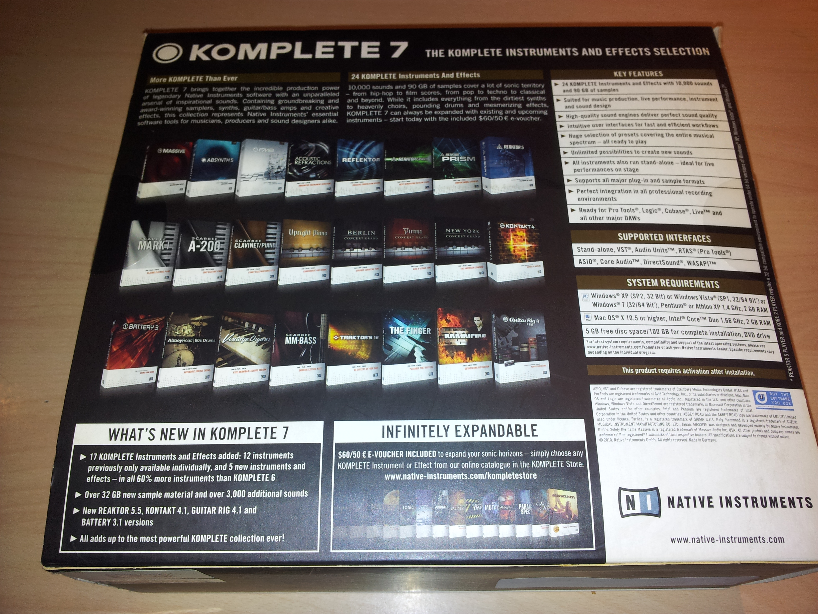 Native Instruments Komplete 7. Format jpg - Taille : 3264 x 2448 - Poids : 3M - Uploadée par Fuzzy34