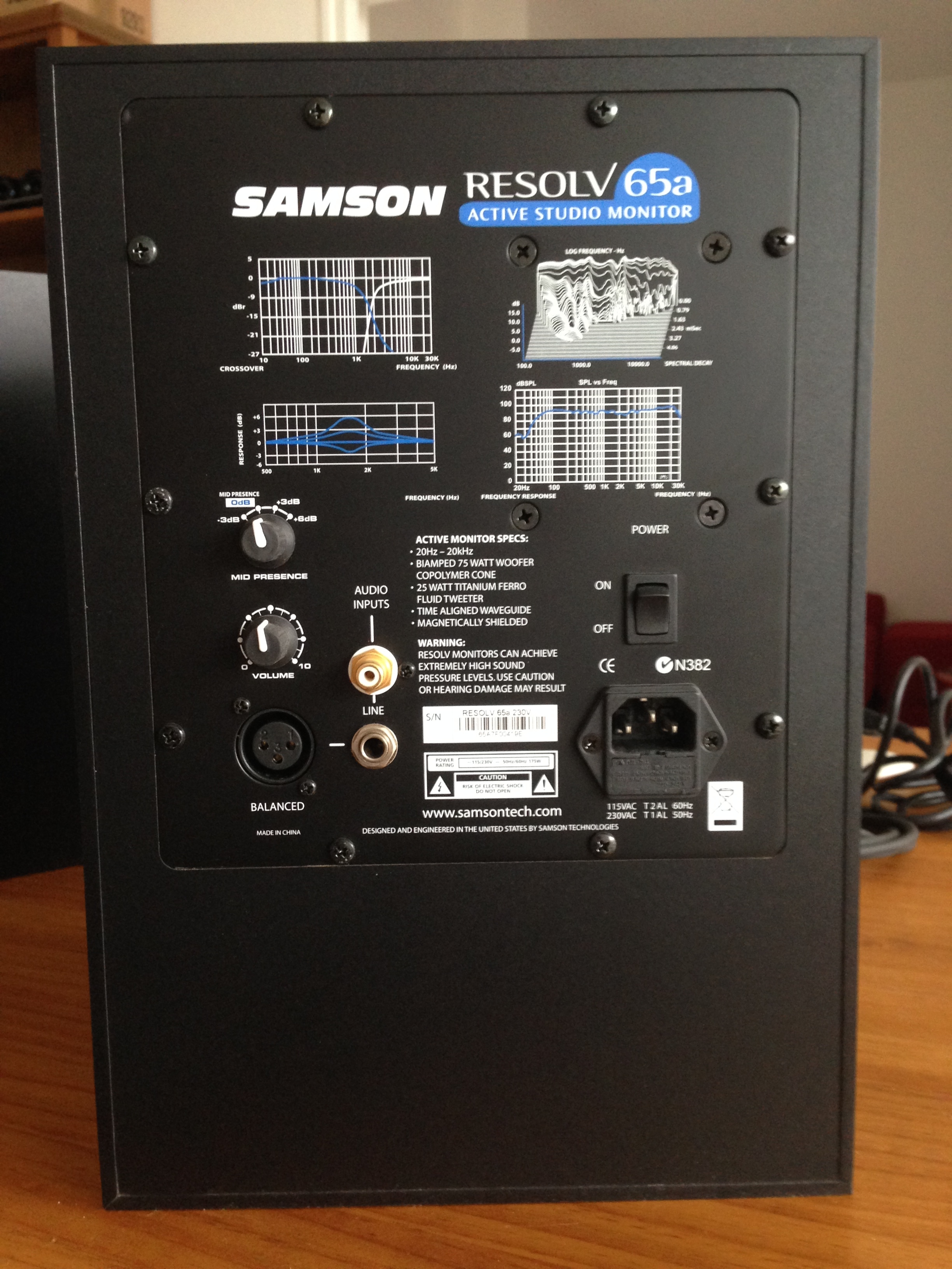 Samson Technologies Resolv 65a image (#997827) - Audiofanzine