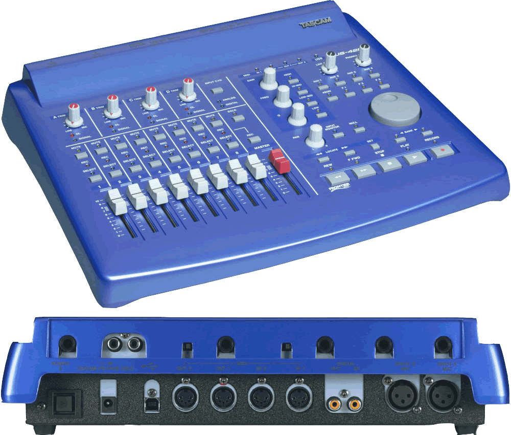 Tascam US-428 (2001) DAW controller for win98se/me/2k/xp, macos8/9