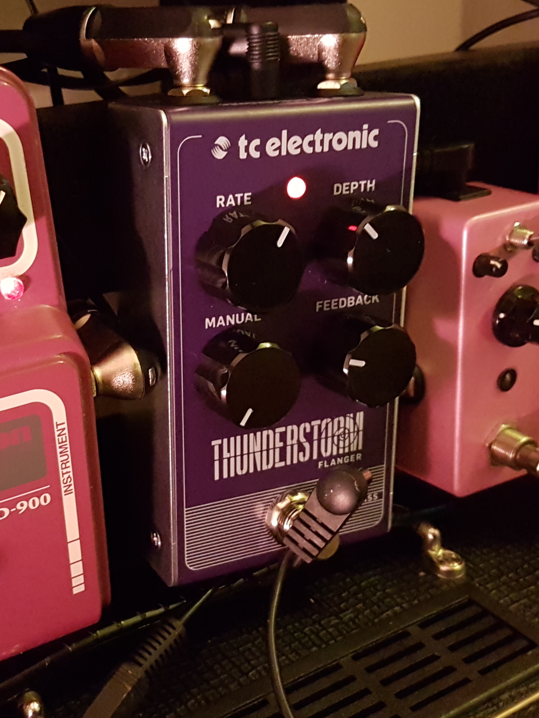 Pedale D'Effet Flanger THUNDERSTORM Par TC Electronic | Effet Sonore Vintage Pour Guitare Et Basse | Modulation Profonde