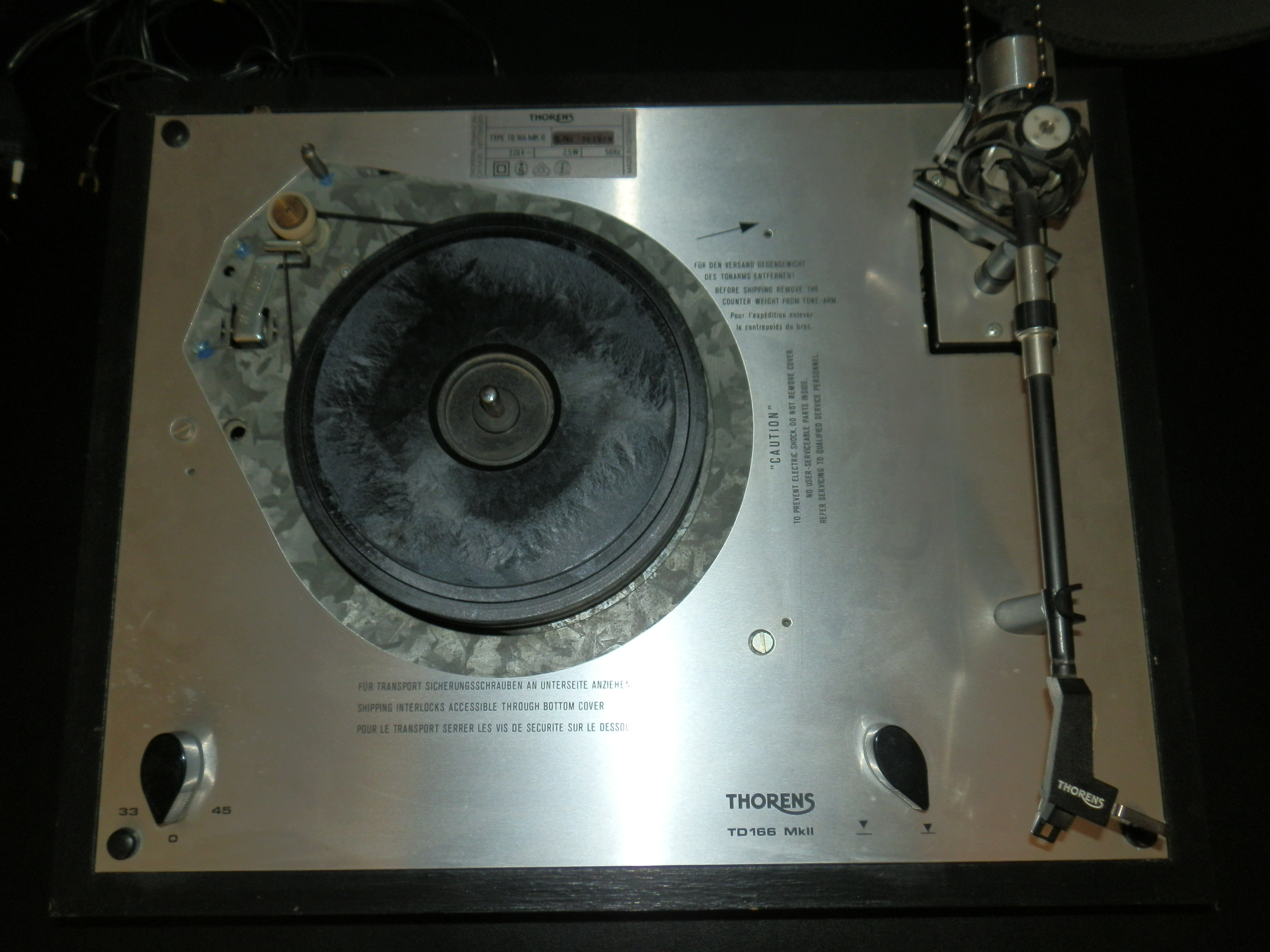 Photo Thorens TD 166 MK II Thorens TD166 MKII (736299) Audiofanzine