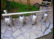 2 barres de 4 PARS 64 ALU plus câble 15 m éclaté/socapex 6 circuits