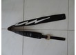 sangle cuir guitare noire et blanche