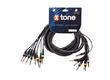 Neuf - 8 jacks mono - 5m