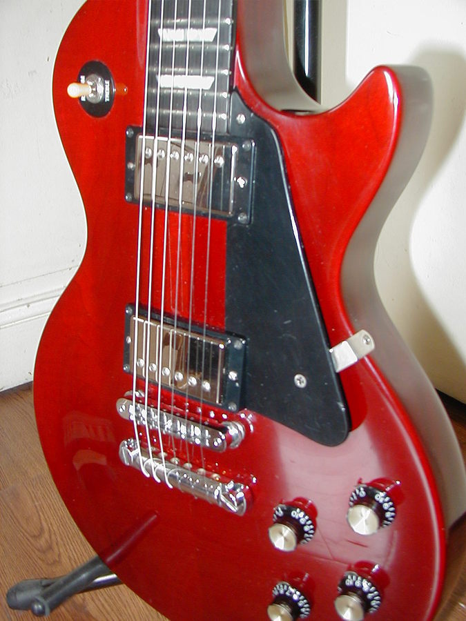 dark red les paul