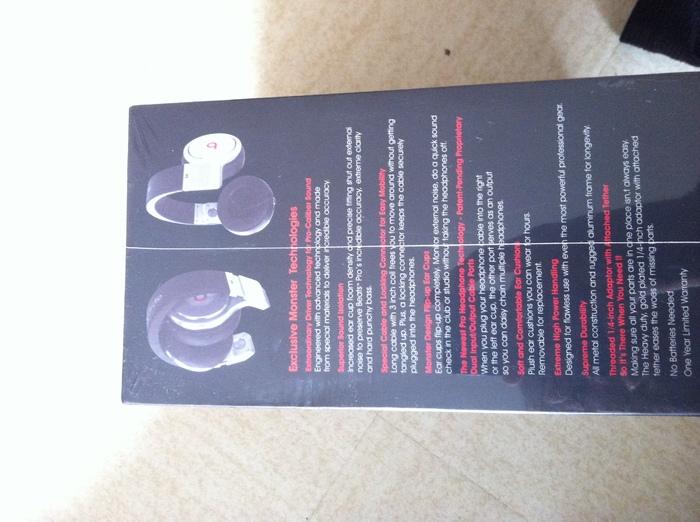 Monster Headphones outlet sale beats pro white