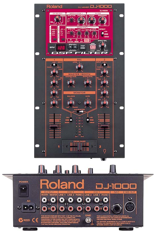ROLAND DJ-1000 動作確認済み　送料込み　DJミキサー Roland DJ-1000