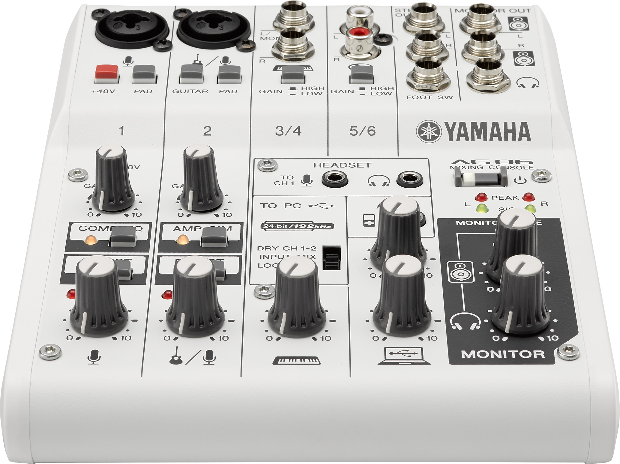 Yamaha AG03 and AG06 hybrid mixers and USB audio interfaces - Audiofanzine
