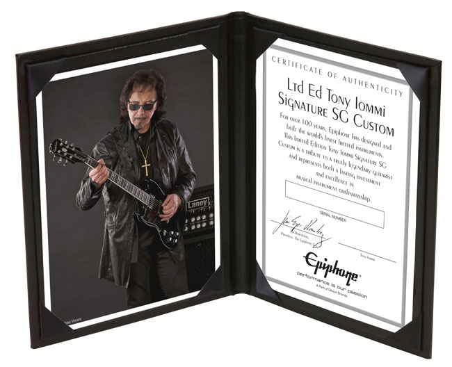 Epiphone Tony Iommi Signature SG Custom electric guitar - Audiofanzine