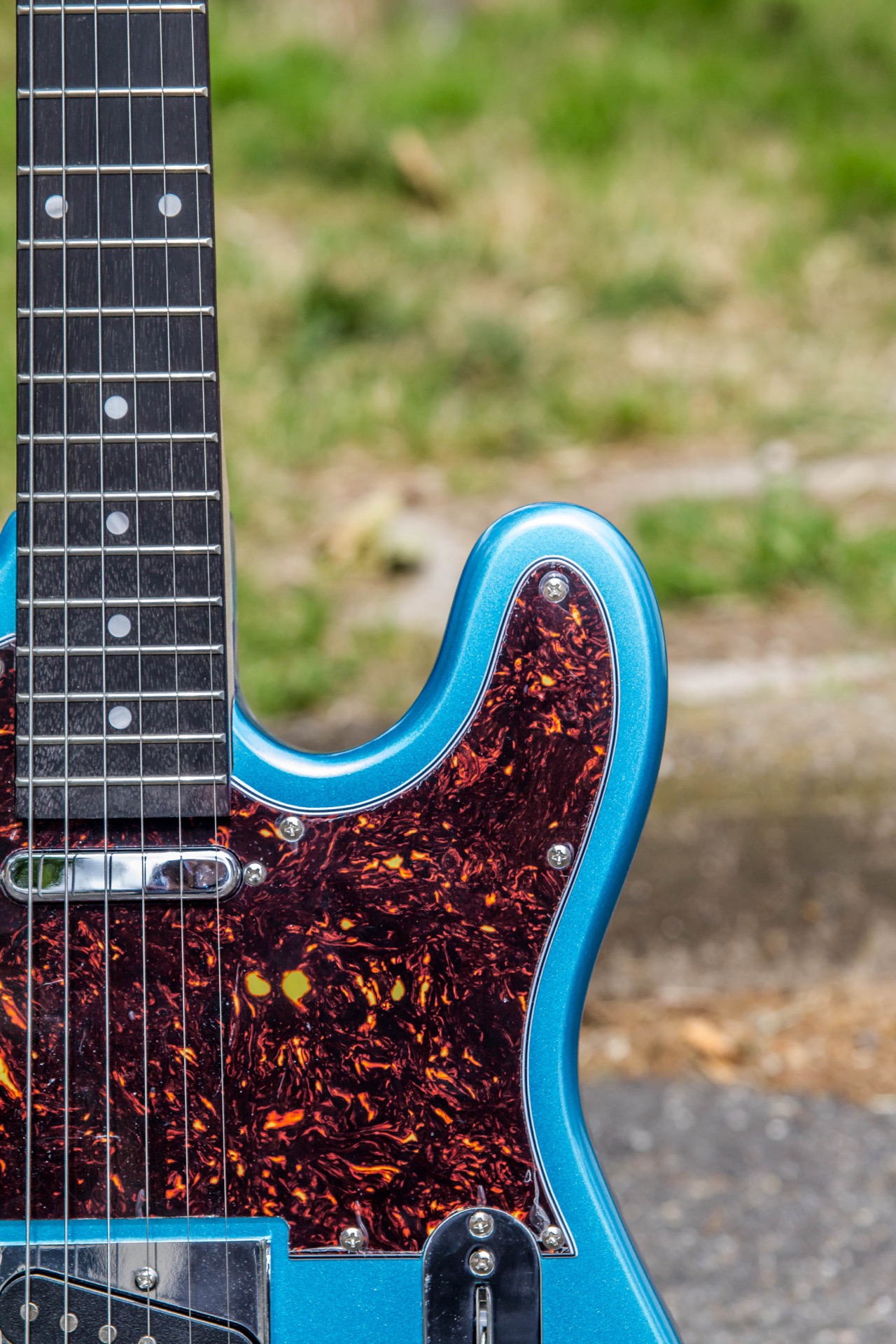 TL70 (PUR) - metallic light blue Guitare électrique forme tel Eastone