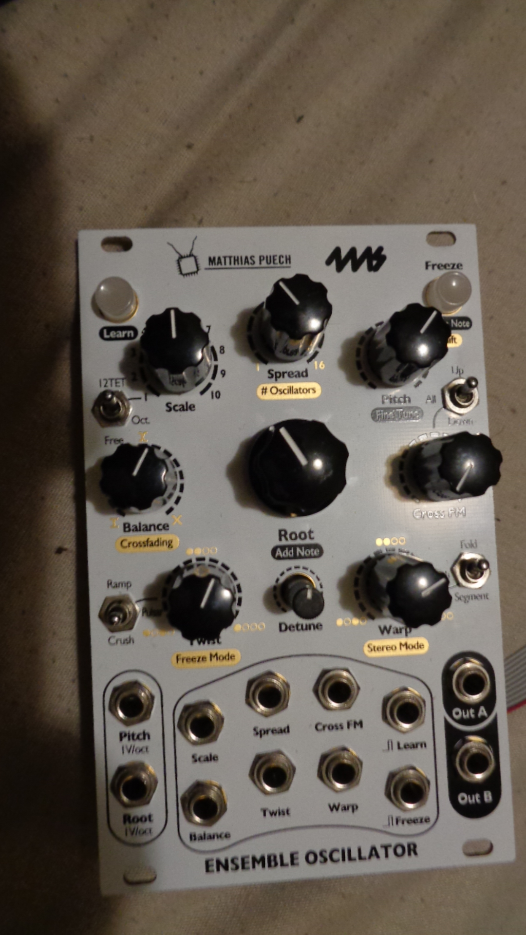 4ms Ensemble Oscillator 元箱＋付属品完備 4ms Ensemble Oscillator (EO)— Clockface Modular