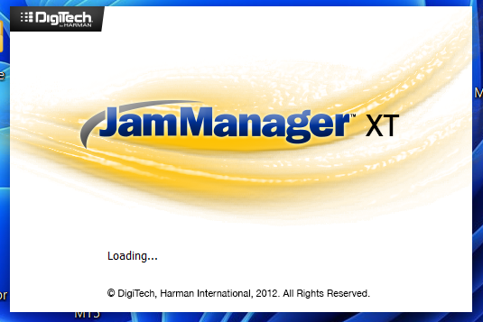 Capture d’écran Jammanager XT loading