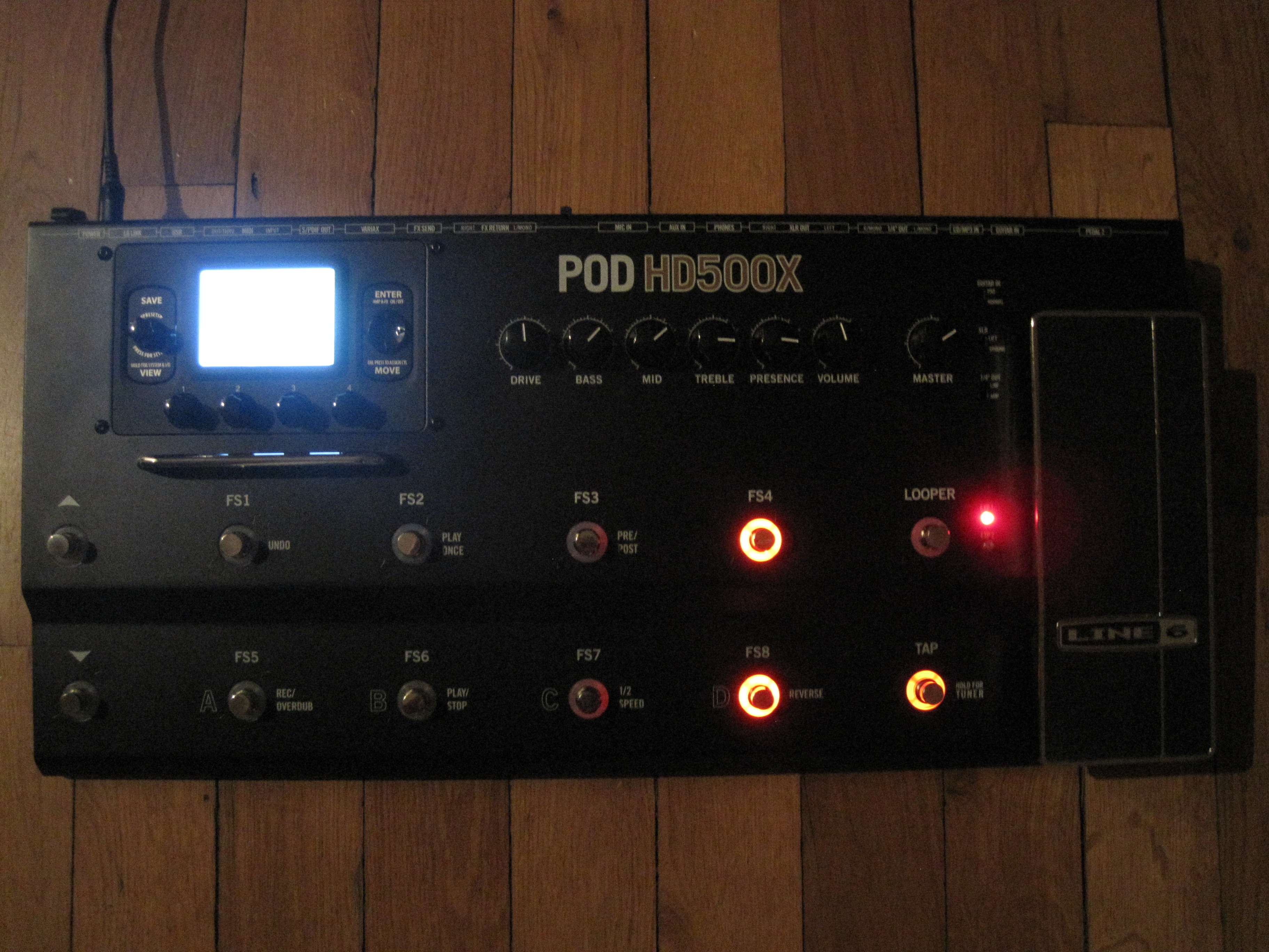 A test of the Line 6 POD HD500X guitar multi-effects processor