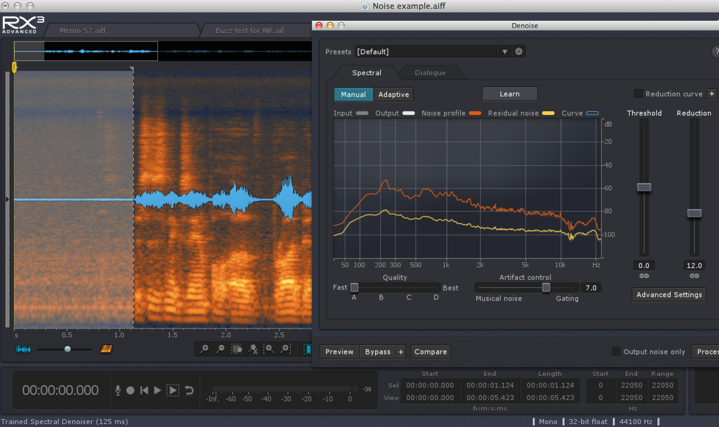 Бит моно. IZOTOPE RX Spectral Denoise. Noise and clean Audio. Шум gui. Vocal Denoise VST.