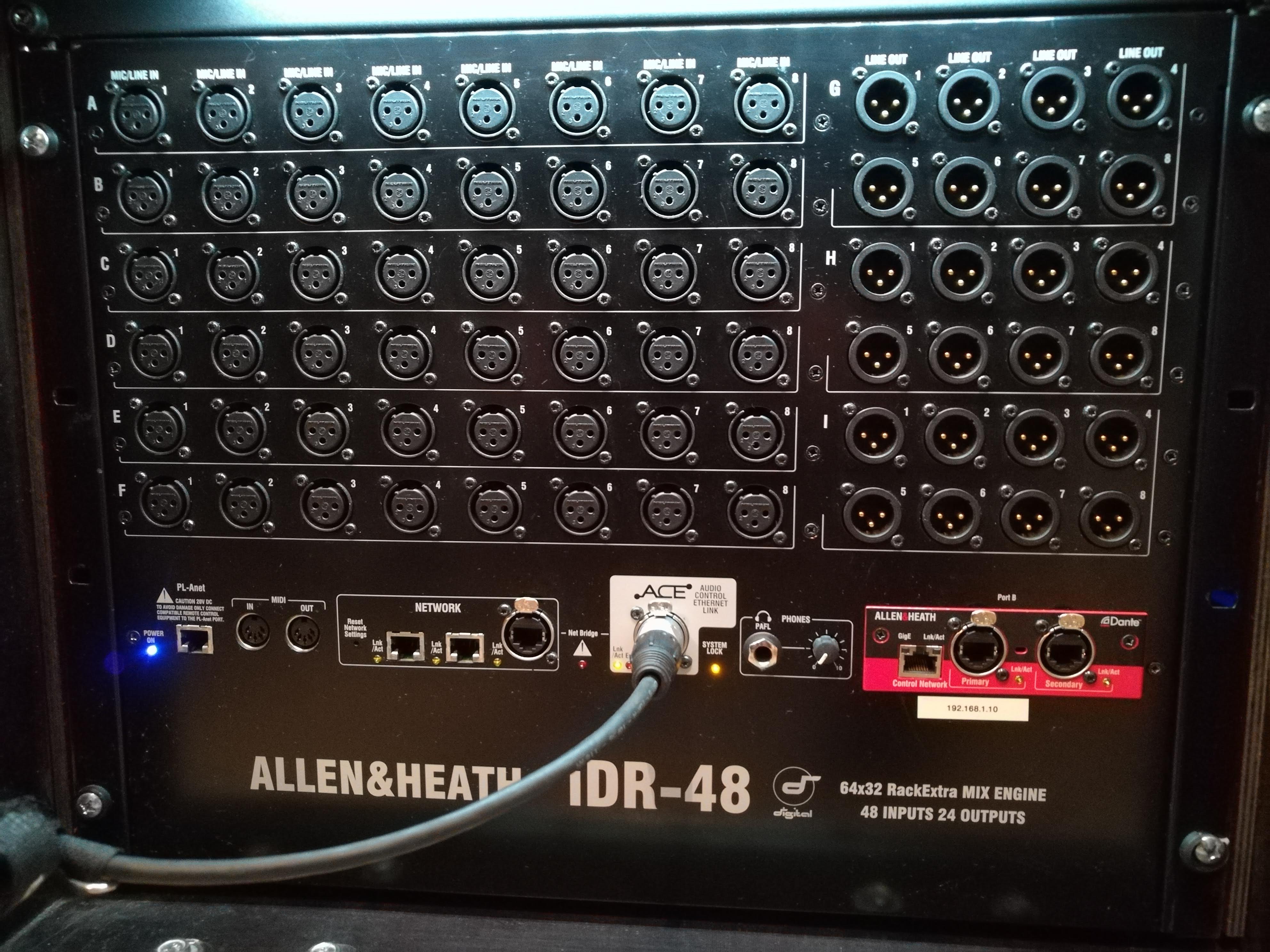Dante Audio Interface Card Allen & Heath Audiofanzine