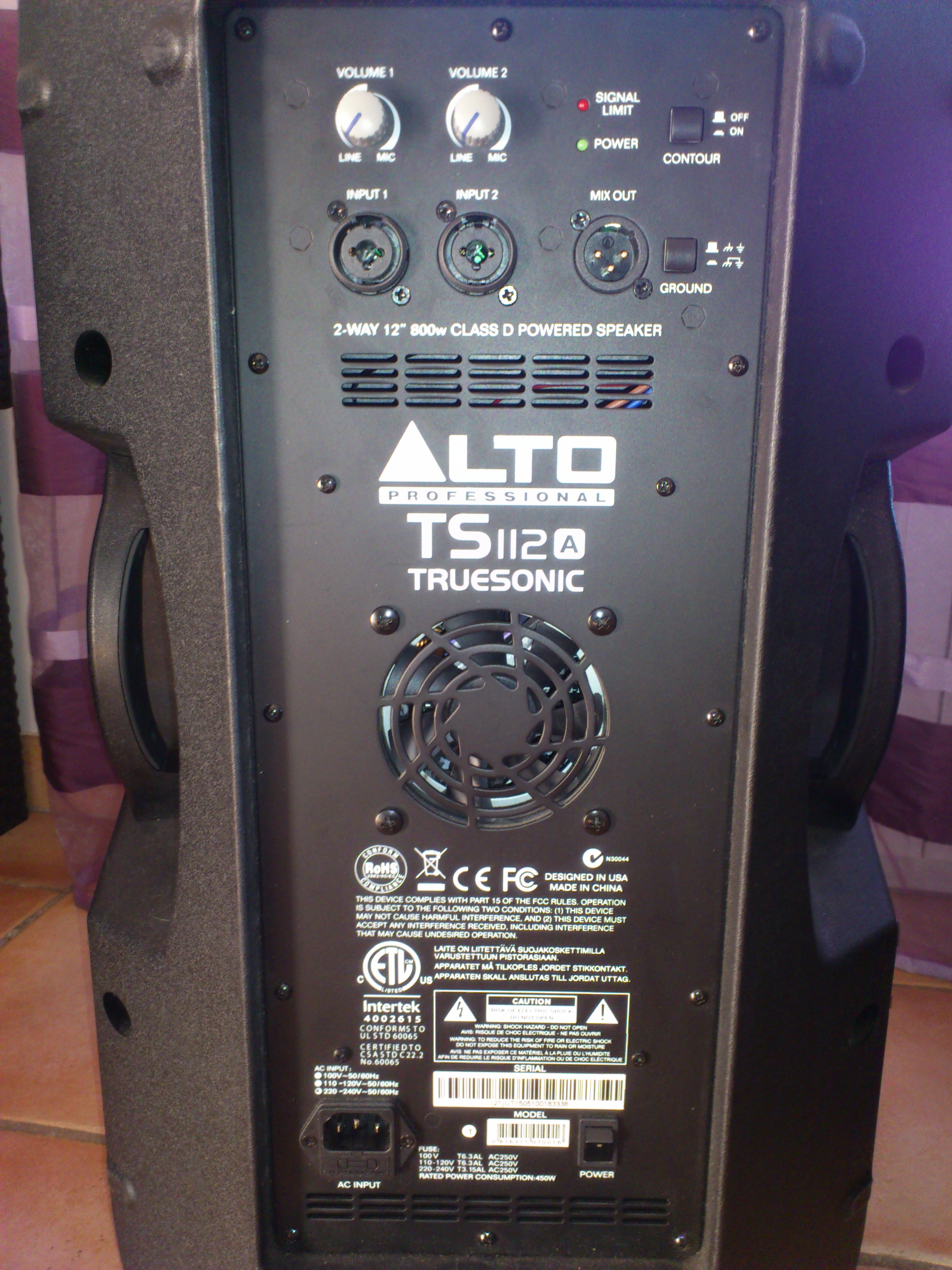 TS112A Alto Professional TS112A Audiofanzine