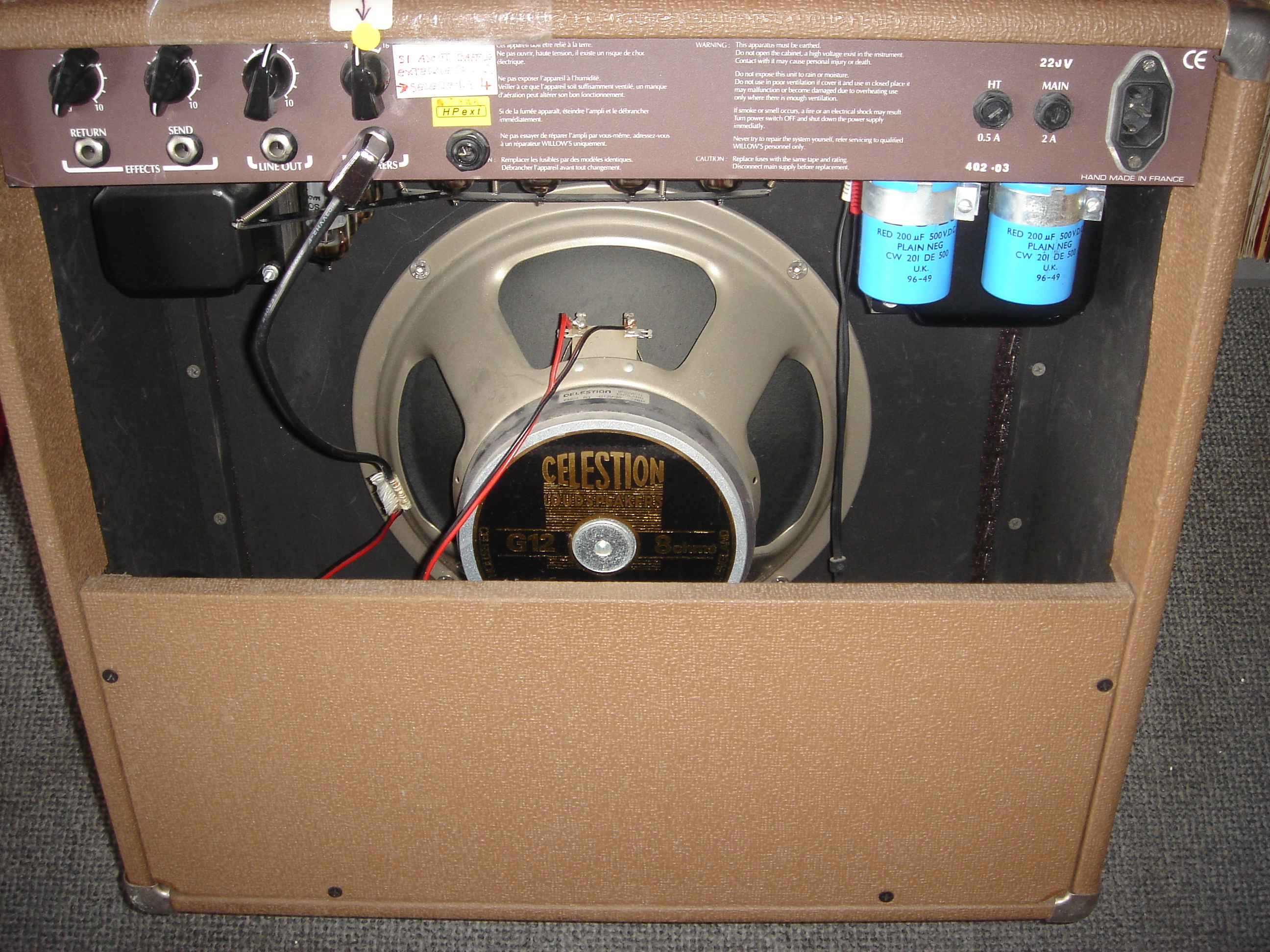 Ampli Boutique français à lampes WILLOW'S Class A (RhôneAlpes