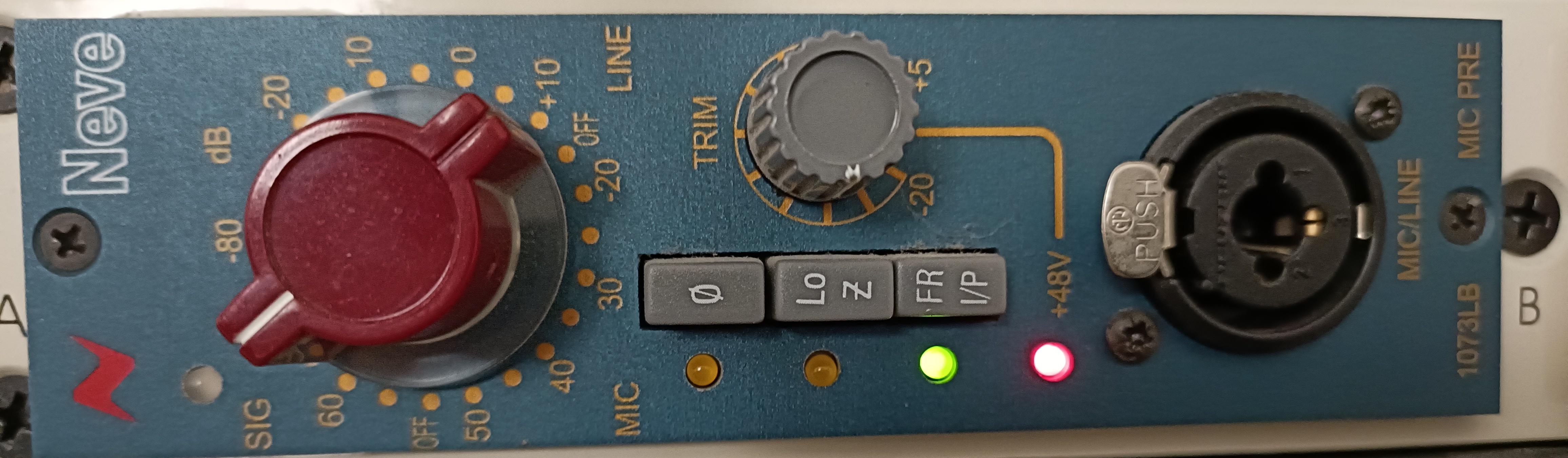 1073LB Mono Mic Preamp module AMSNeve Audiofanzine