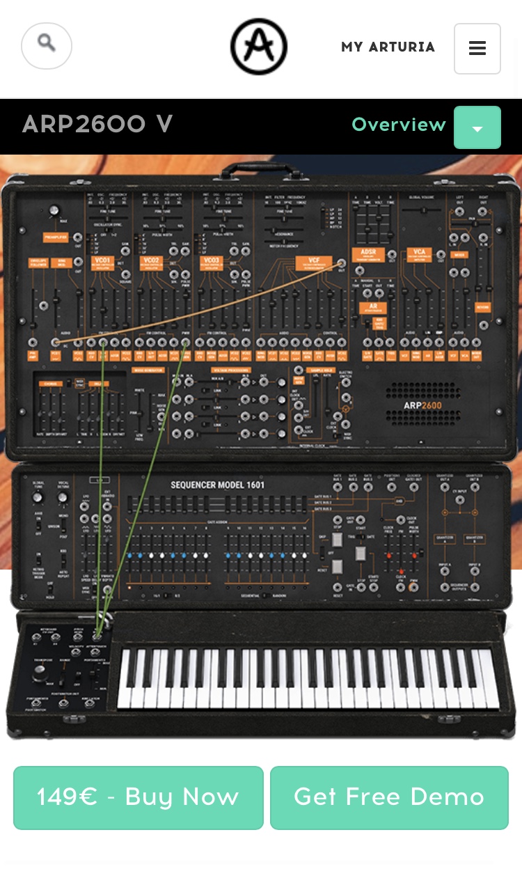 Arturia ARP 2600 V download the last version for iphone