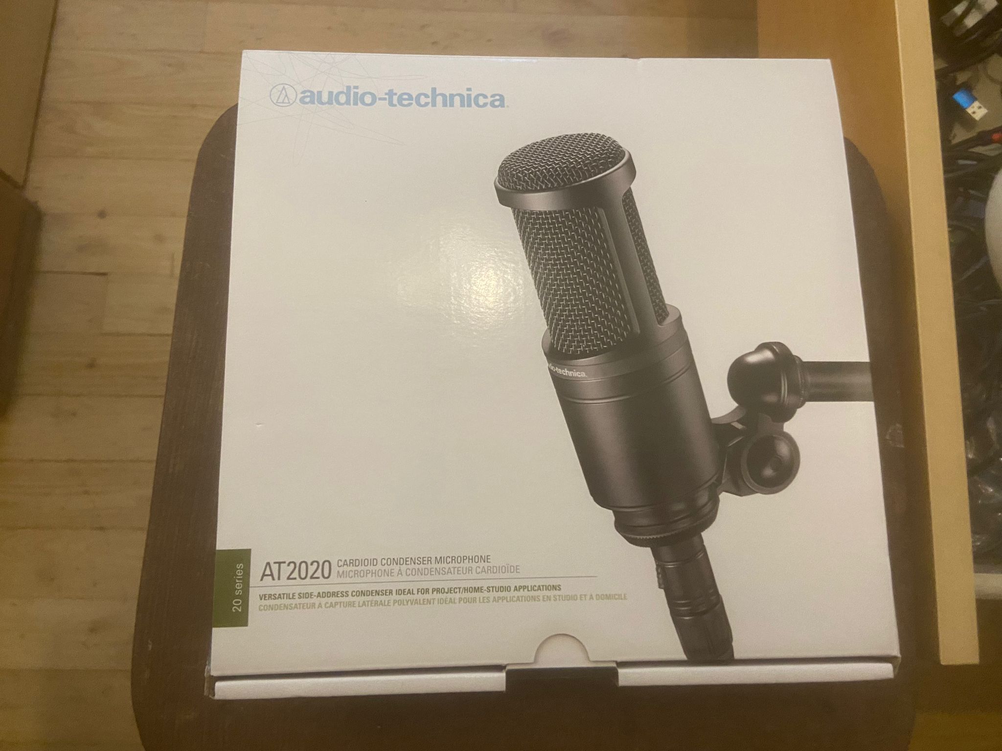  Audio-Technica AT2020 Cardioid Condenser Studio XLR Microphone,  Ideal for Project/Home Studio Applications,Black : Audio-Technica: Musical  Instruments