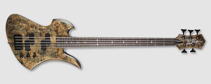 Paolo Gregoletto Signature 5 String NT Warlock Bass B.C. Rich 