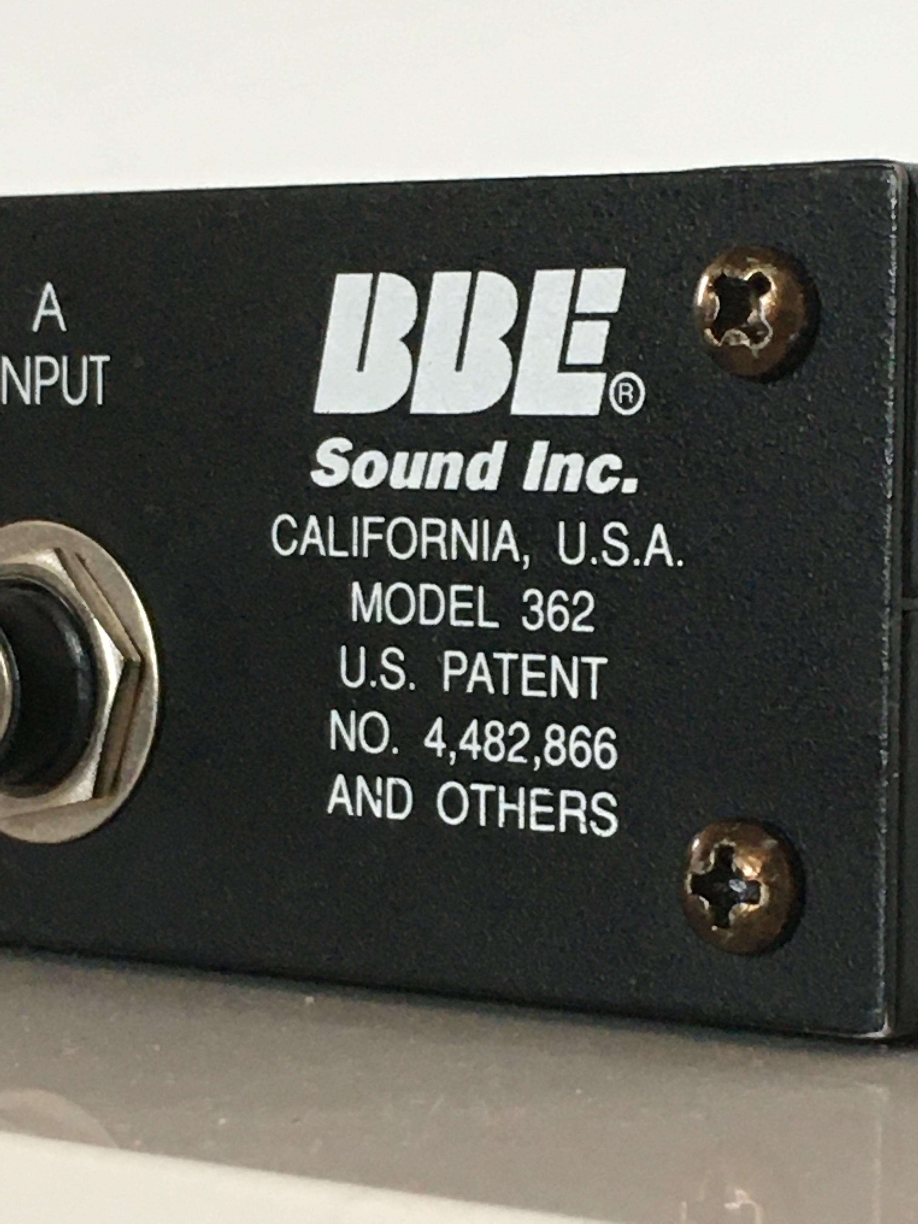 Sonic Maximizer 362 BBE Sonic Maximizer 362 Audiofanzine