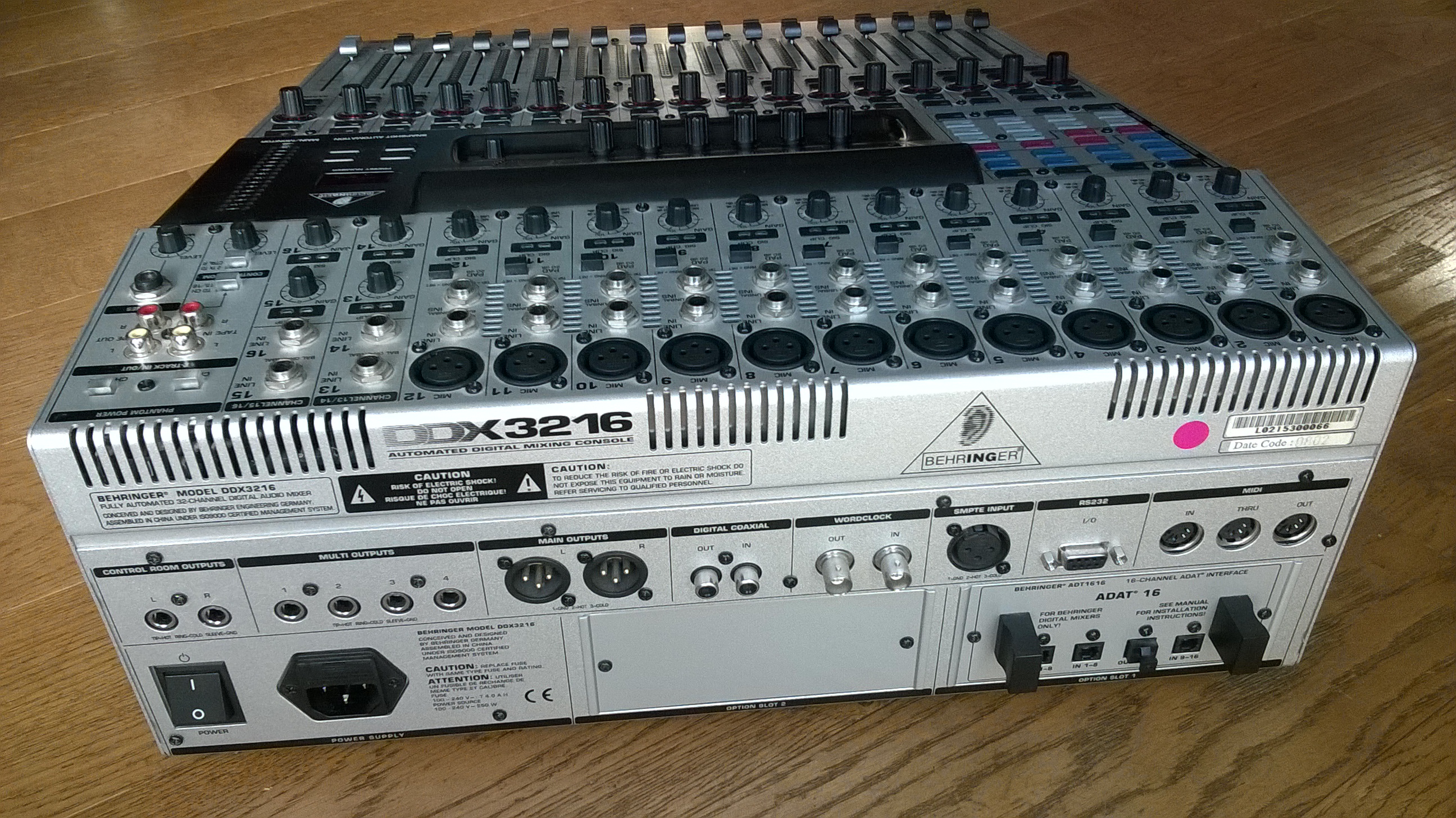 behringer ddx3216 out and in setting