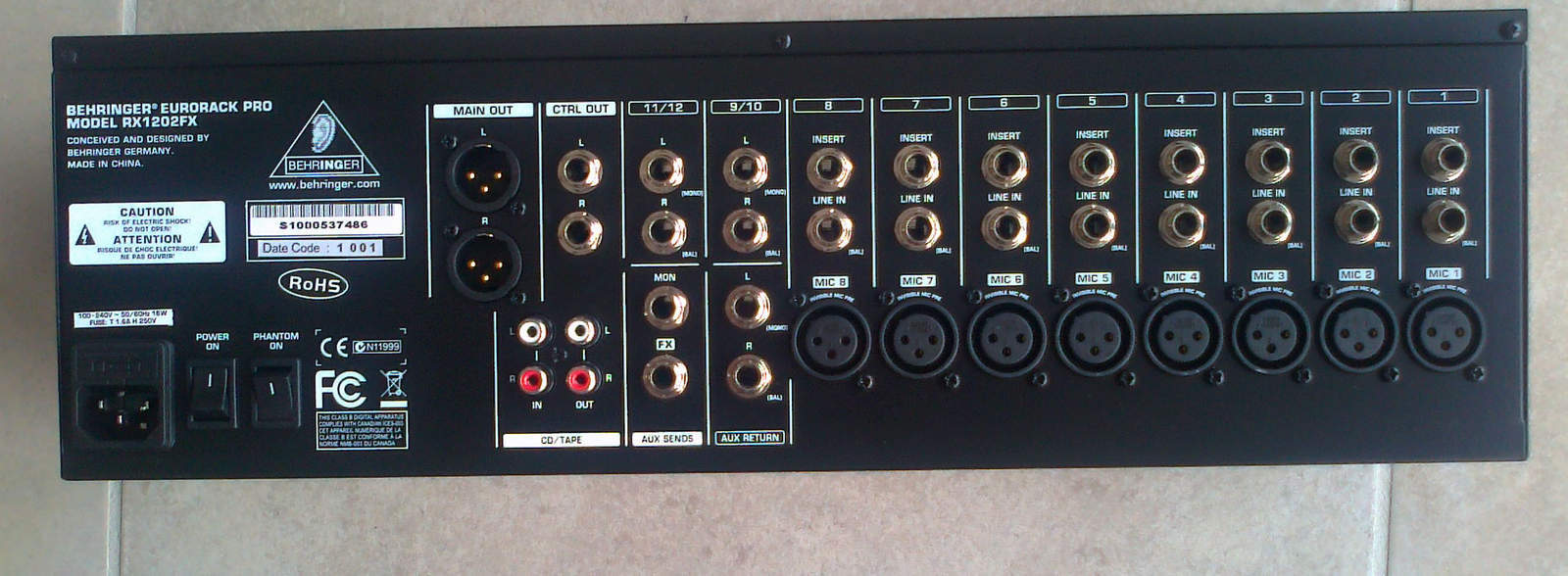 Behringer Eurorack Pro RX1202FX image (188074) Audiofanzine