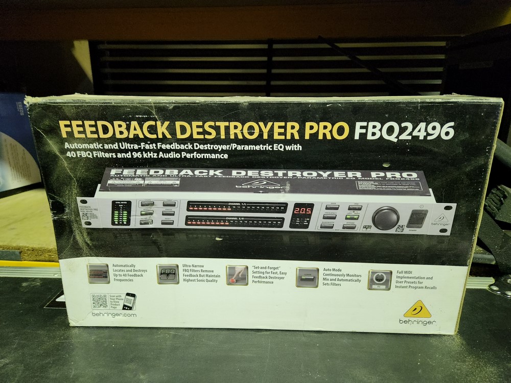 Feedback Destroyer Pro FBQ2496 Behringer Audiofanzine