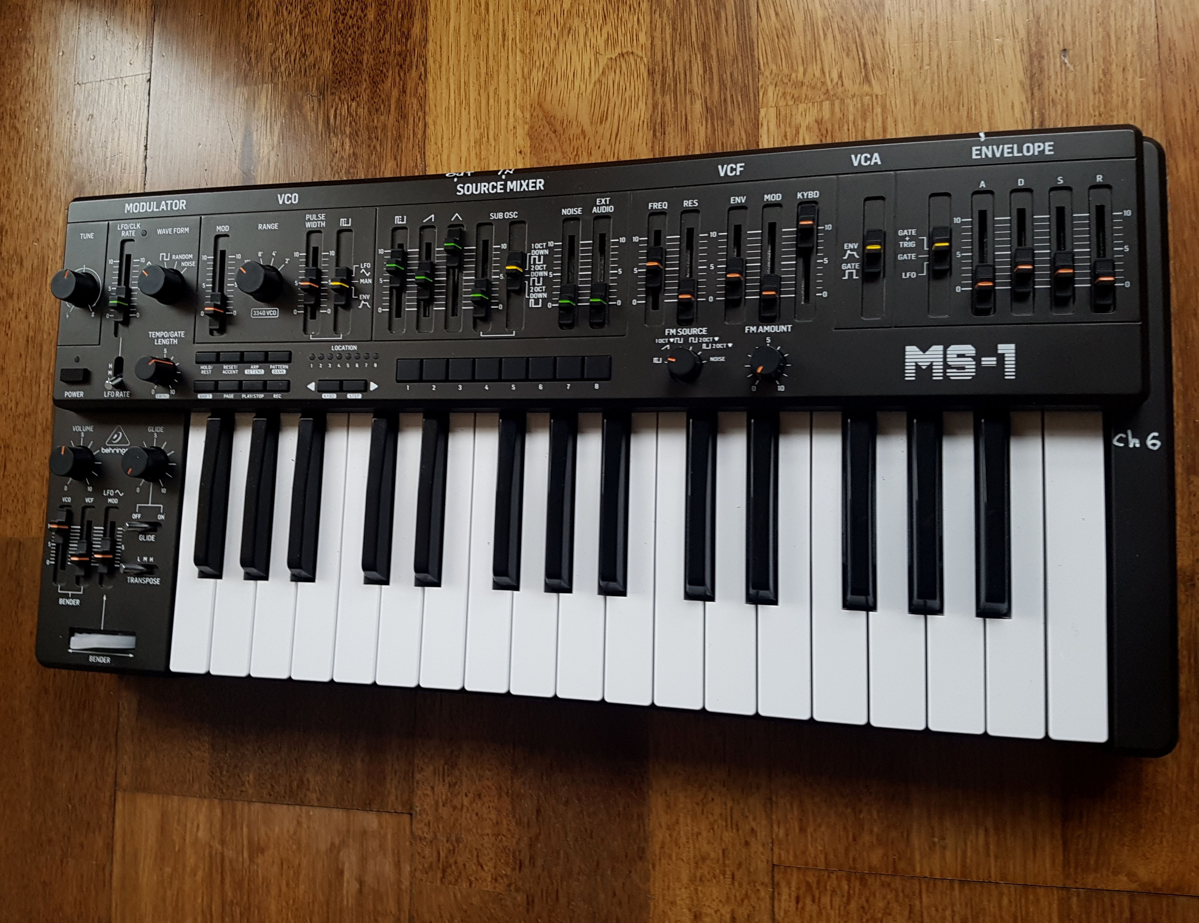 SH101クローン！ベリンガー ms101 BEHRINGER MS-1-BK - 器材