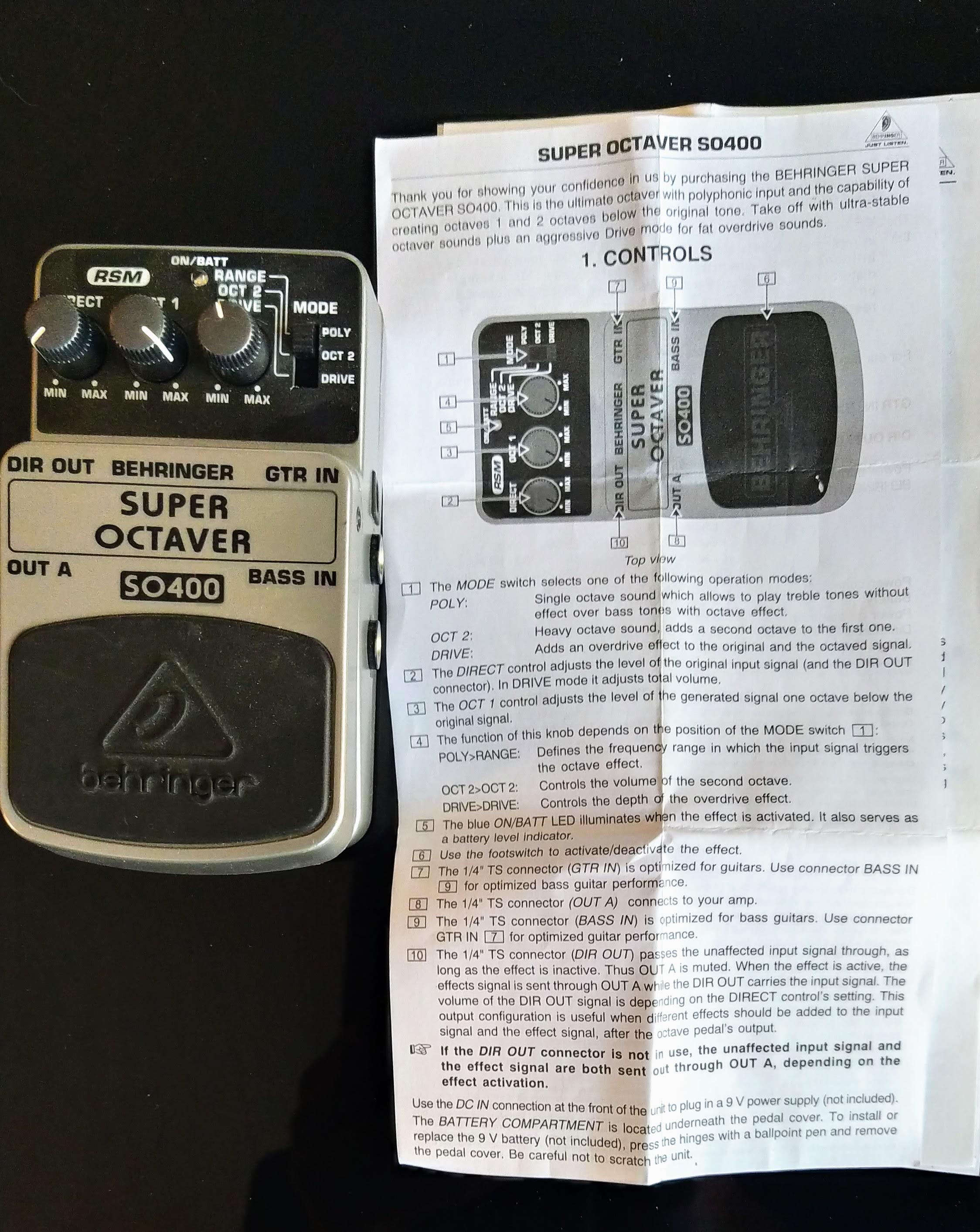 Super Octaver SO400 - Behringer Super Octaver SO400 - Audiofanzine