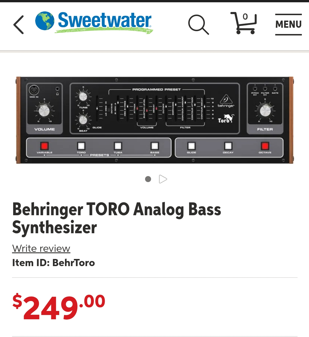 Introducing Behringer TORO 