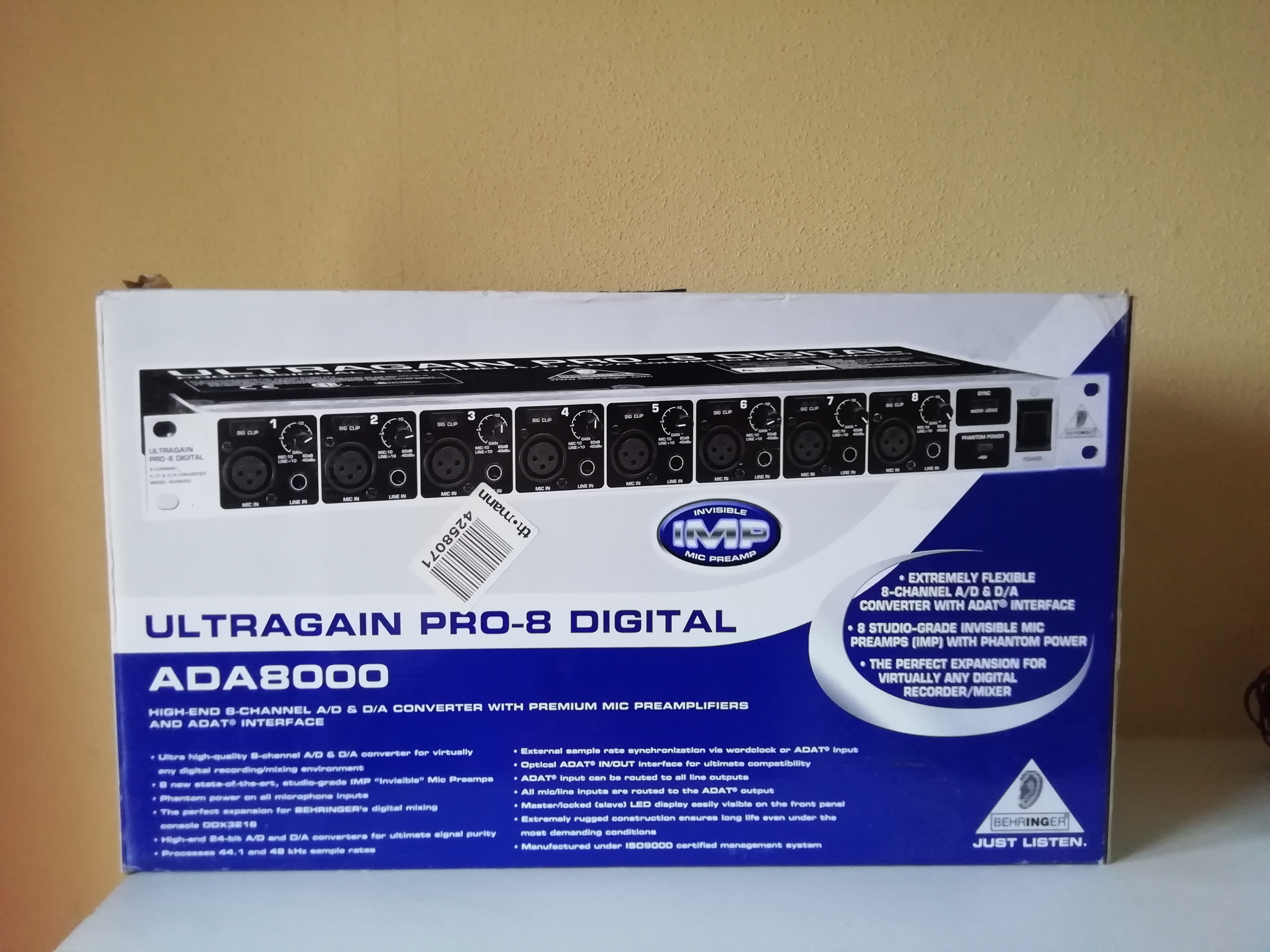Ultragain Pro8 Digital ADA8000 Behringer Audiofanzine