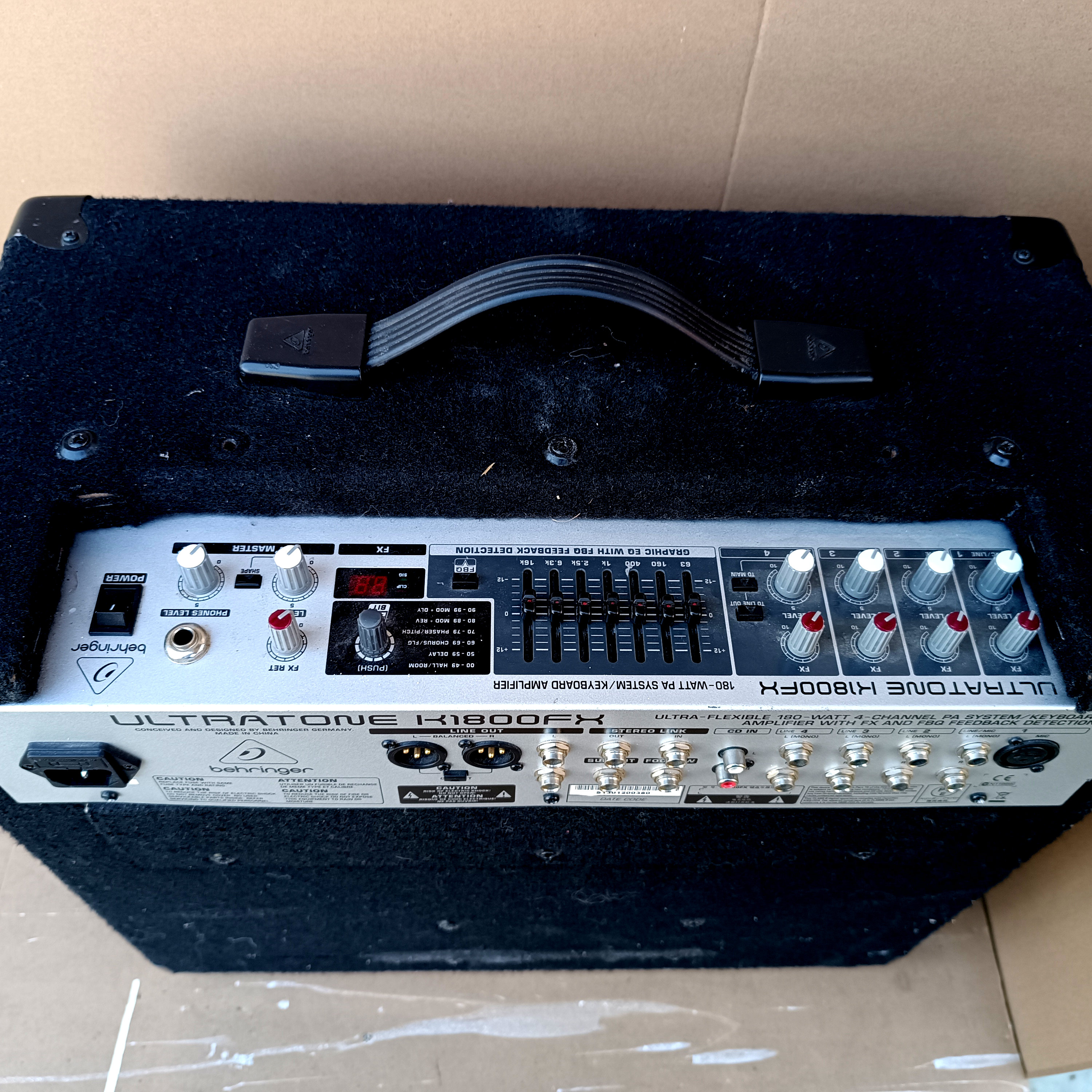 Behringer ULTRATONE K1800FX 180 Watt Keyboard Amplifier | Reverb
